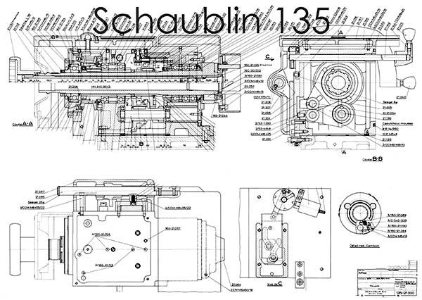 Шпиндель токарно-гвинторізного верстата Schaublin 135